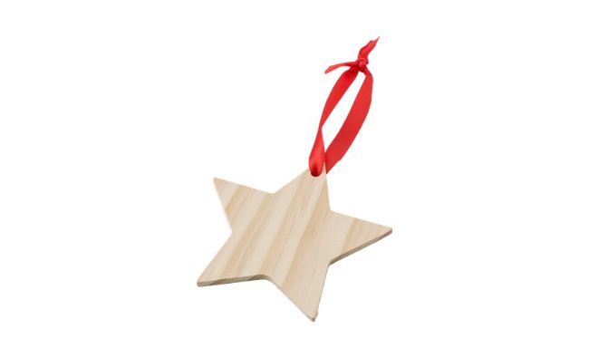 Wooden Star decoration