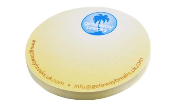 circle shaped recycled sticky notes