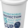 350ml Anti Microbial insulated tumbler white Visual Print and Design