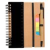 black recycled notebook