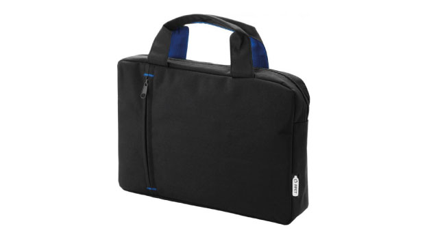 Recycled pet conference bag blue and black