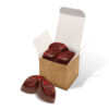 Eco Kraft Cube Cocoa Bean Truffles Raspberry Cream